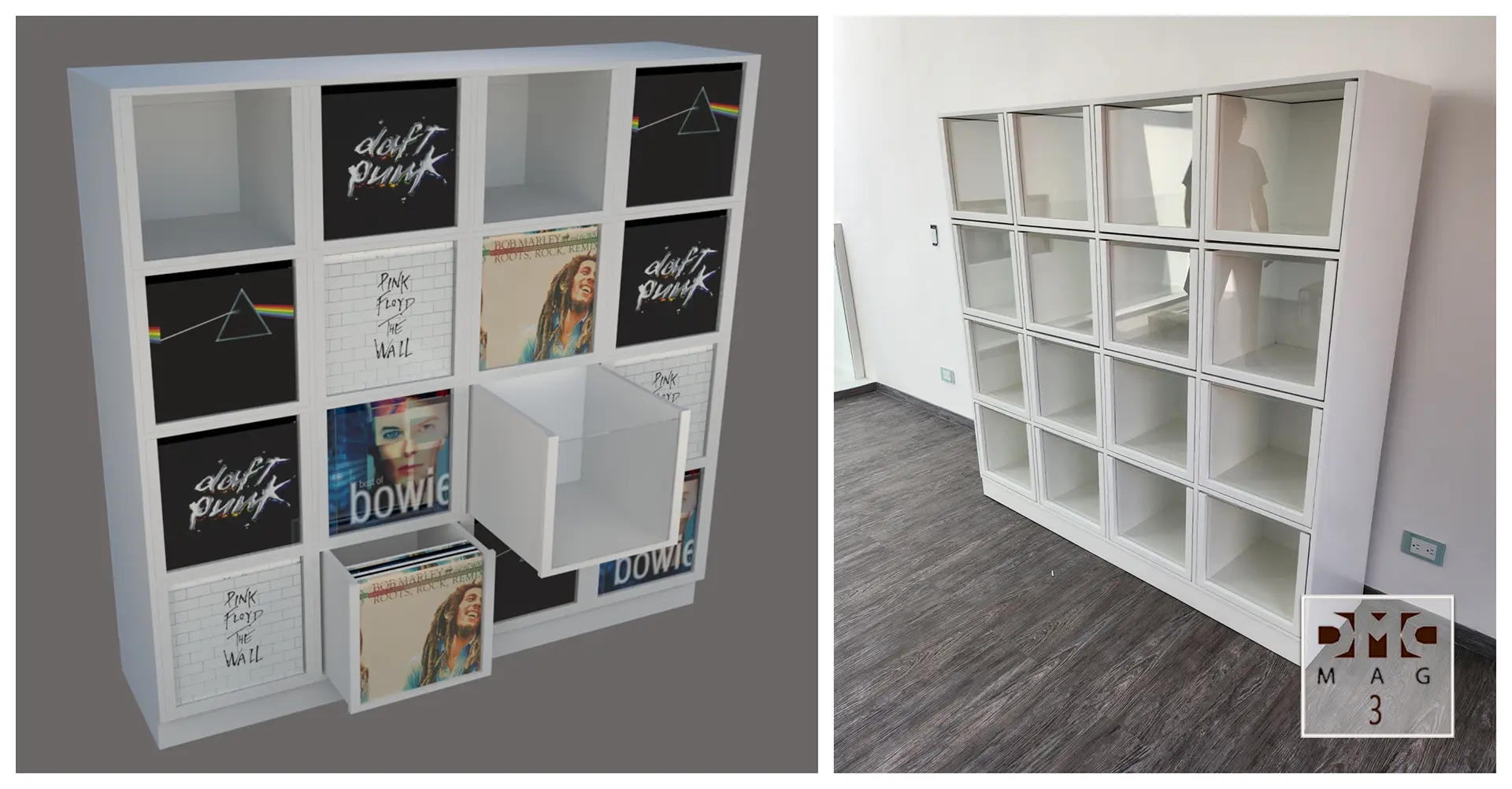 Render y mueble terminado