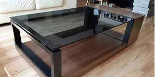 Mesa de Madera con Cristal